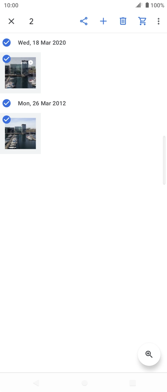 Press the share icon. Press the share icon.