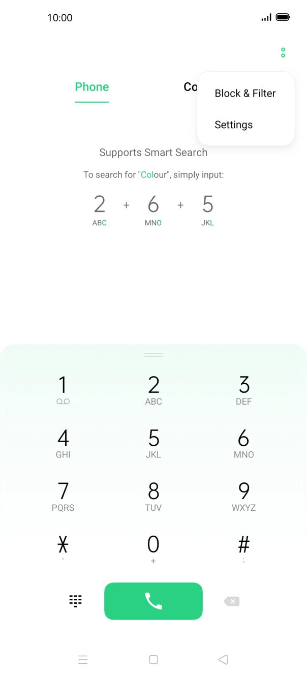 Press Settings.