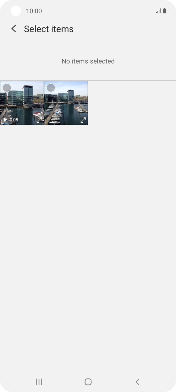 Press the required picture. Press the required picture.