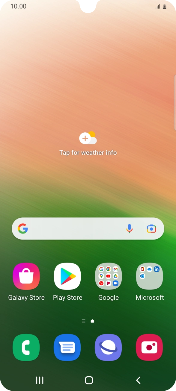 When the battery charging icon is displayed, charging is in progress.