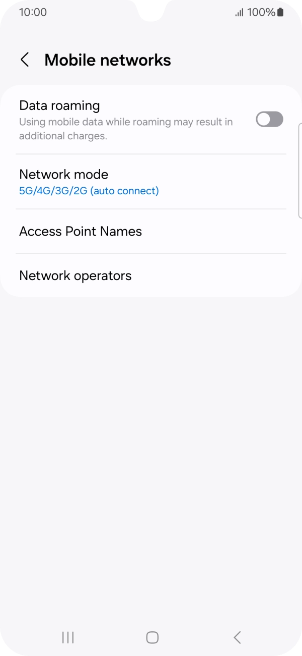 Press Access Point Names.