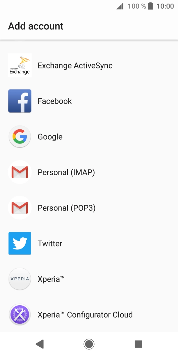Press Google.