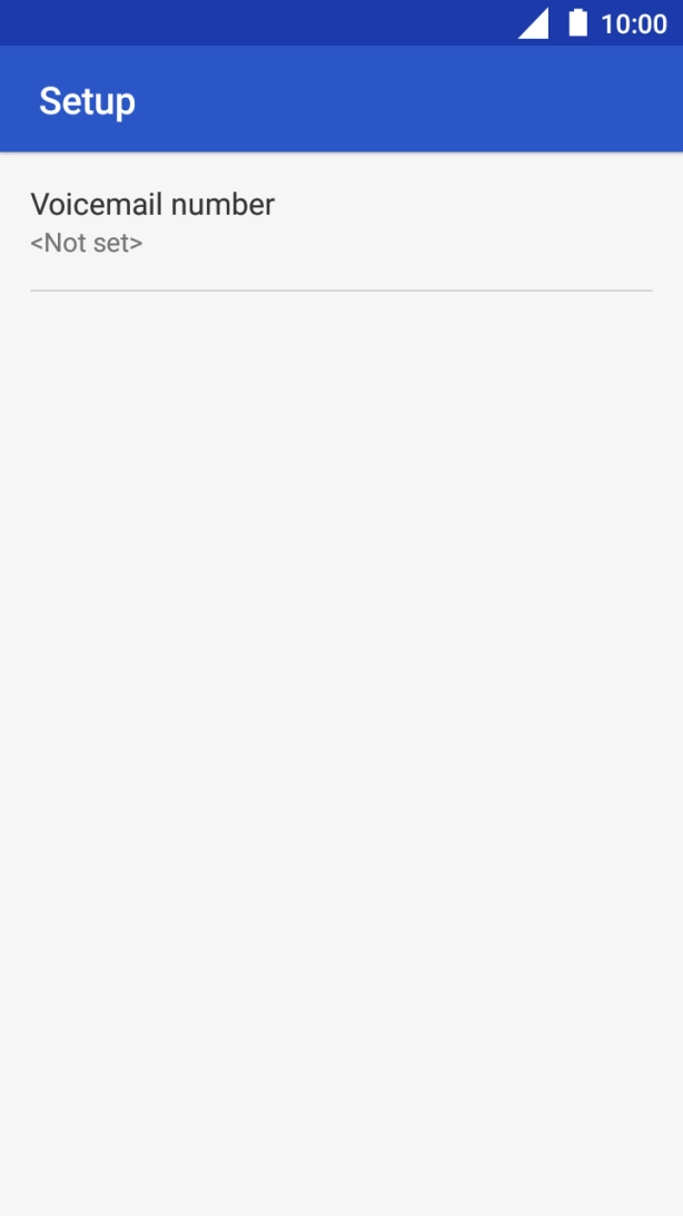 Press Voicemail number.