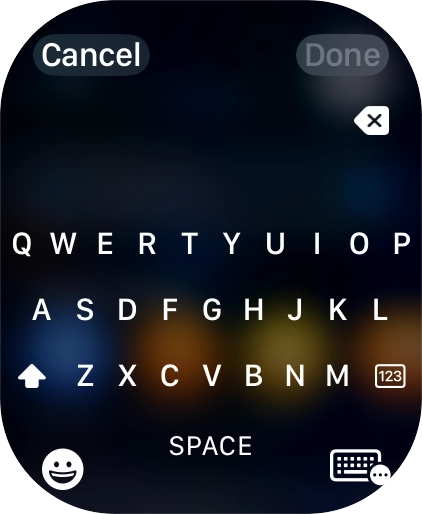Press the input icon.