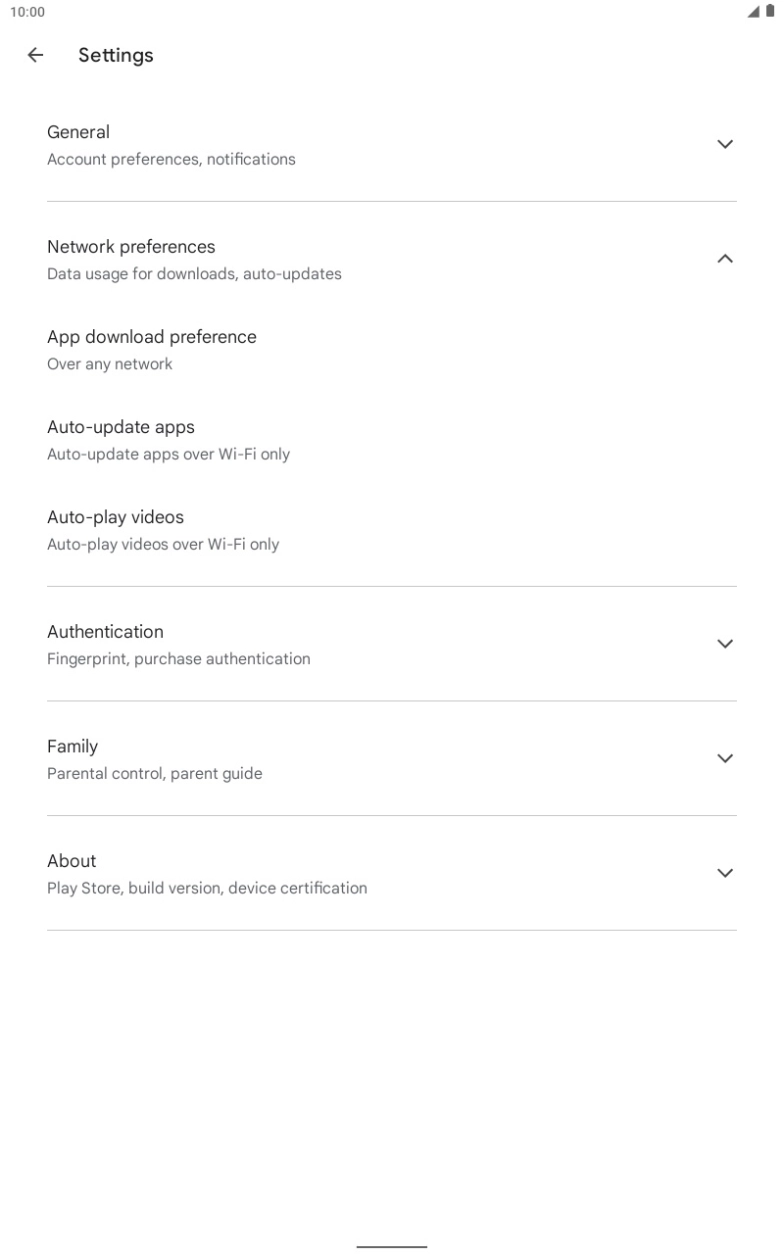 Press Auto-update apps. Press Auto-update apps.