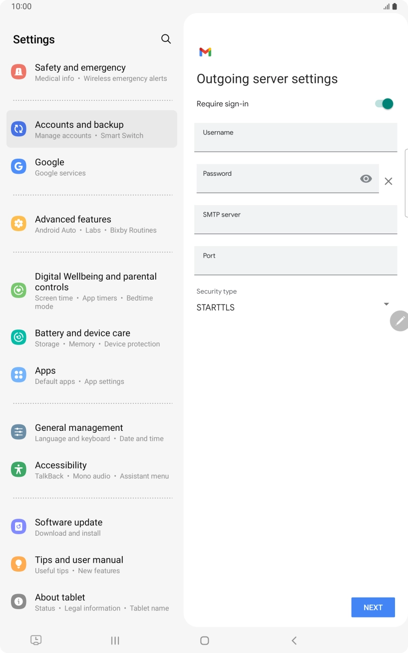 Press the indicator next to 'Require sign-in' to turn on the function.
