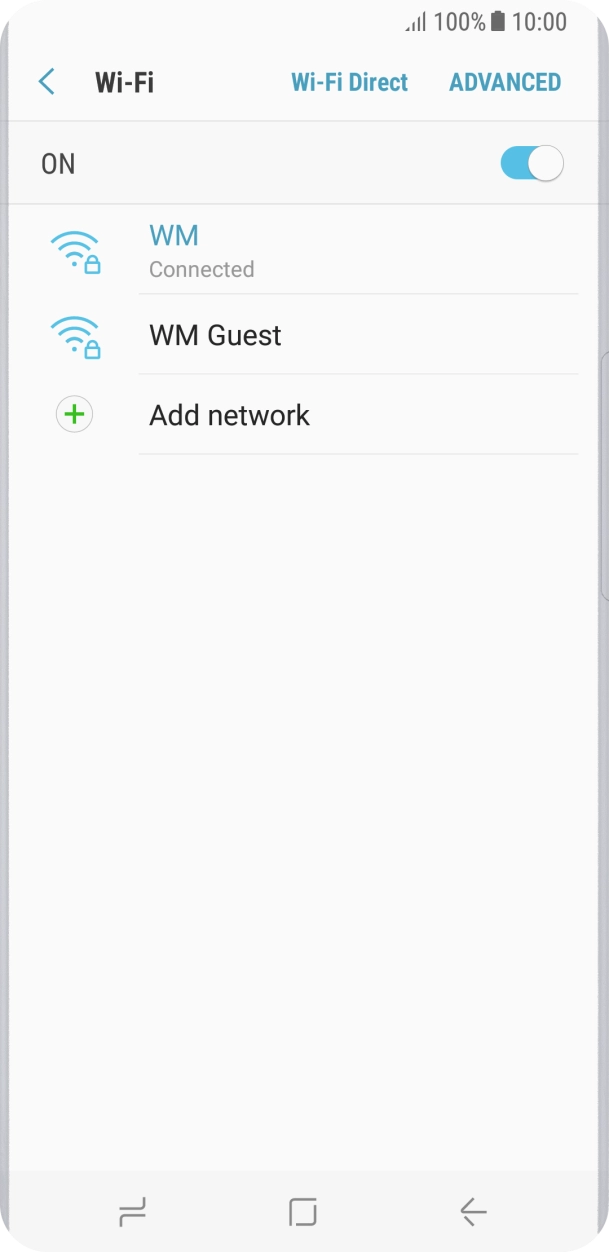 Press the Home key to return to the home screen.
