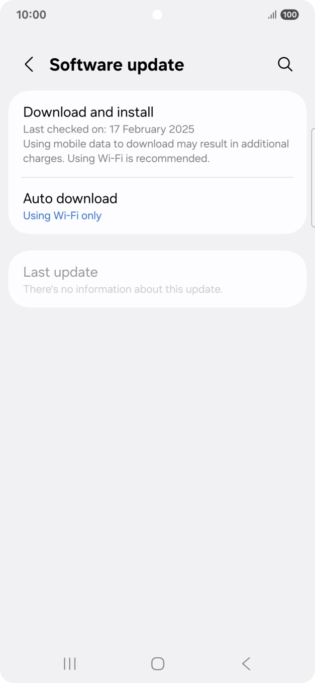 Press Download and install. If a new software version is available, it's displayed. Follow the instructions on the screen to update the phone software. Press Download and install. If a new software version is available, it's displayed. Follow the instructions on the screen to update the phone software.