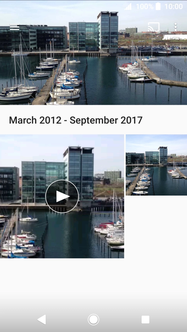 Press and hold the required picture or video clip. Press and hold the required picture or video clip.