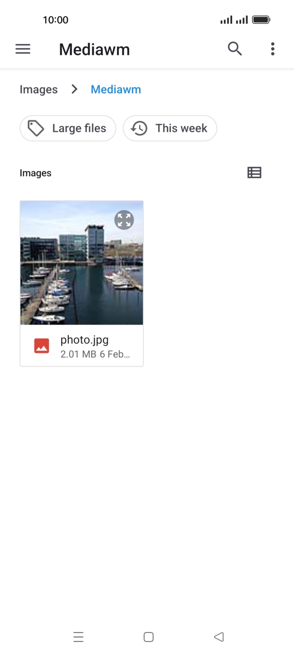 Press the required picture.