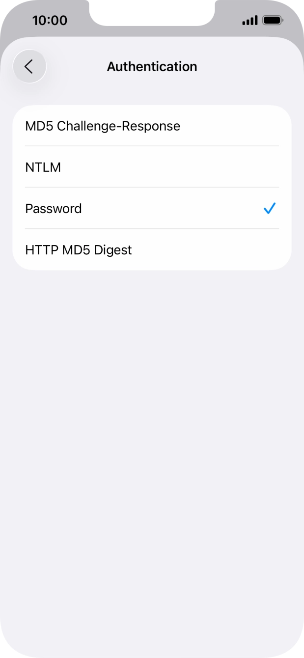 Press Password.