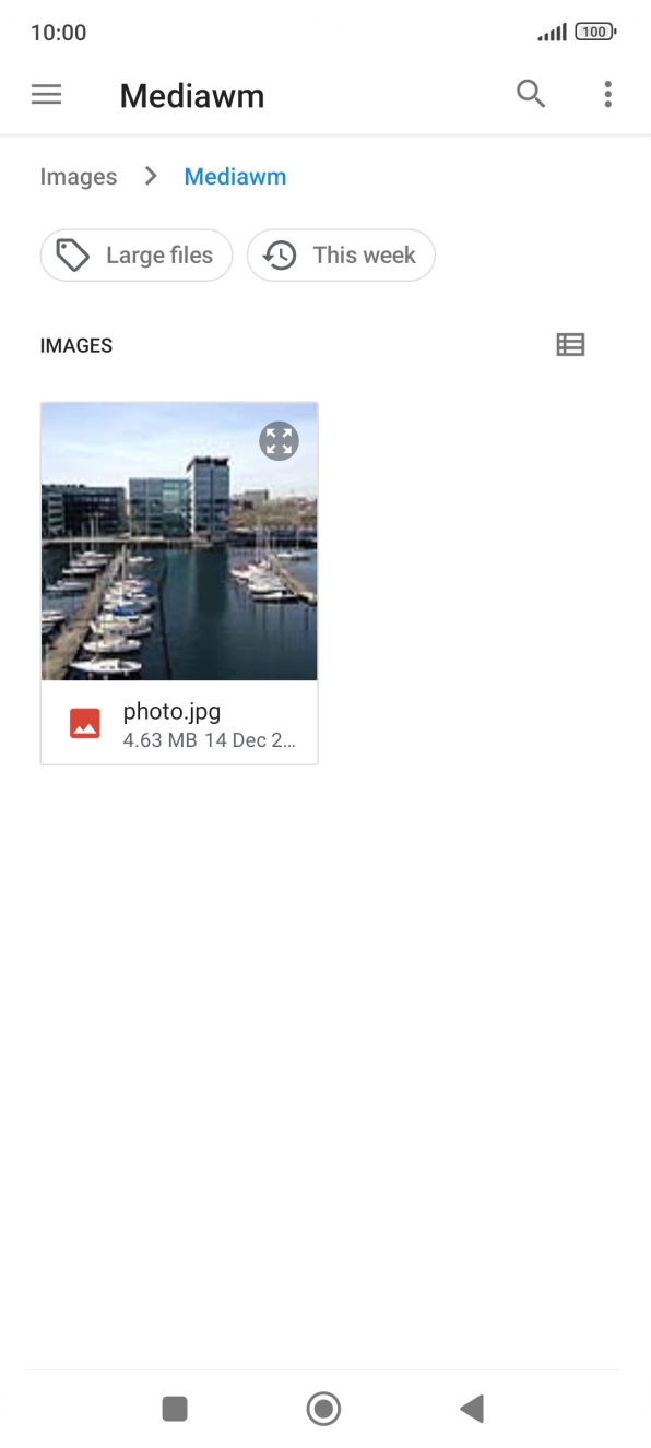 Press the required picture. Press the required picture.