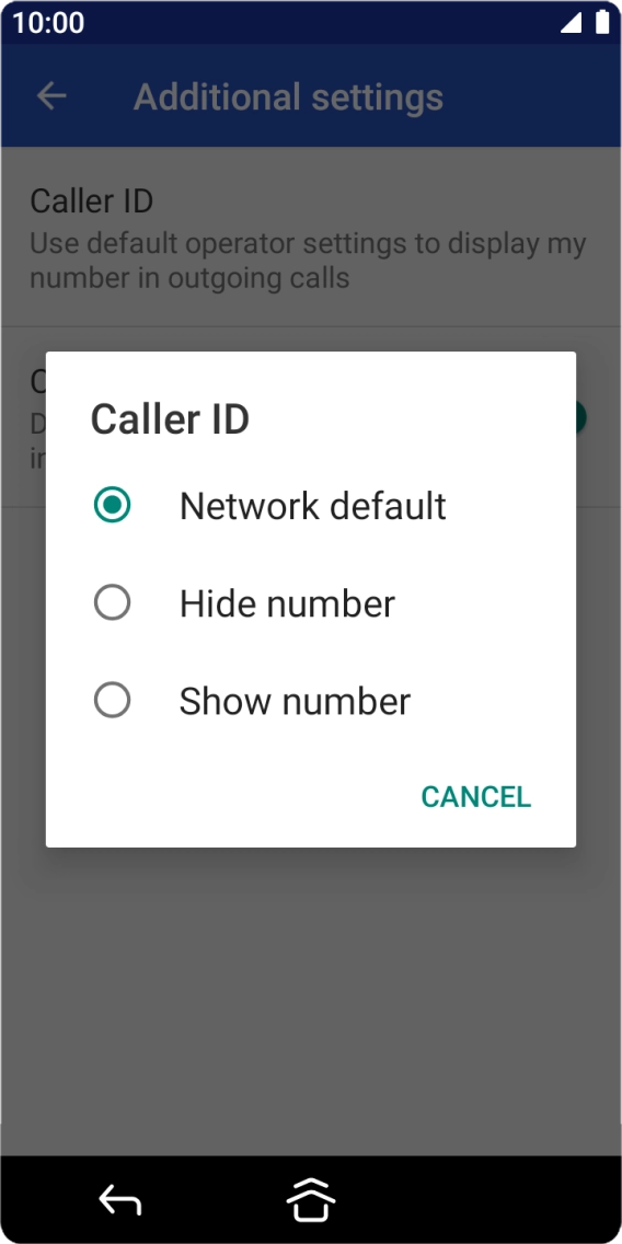 Press Show number to turn on caller identification. Press Show number to turn on caller identification.
