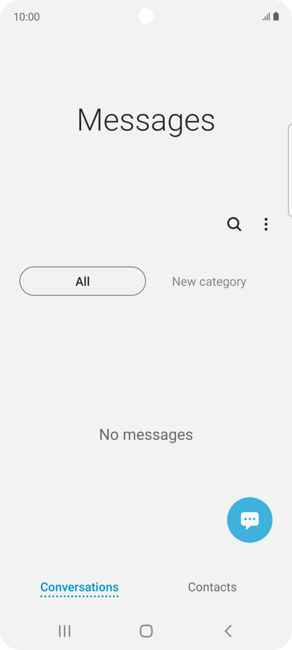 Press the menu icon. Press the menu icon.