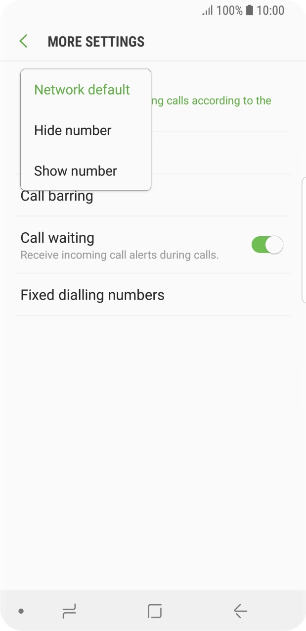 Press Show number to turn on caller identification. Press Show number to turn on caller identification.