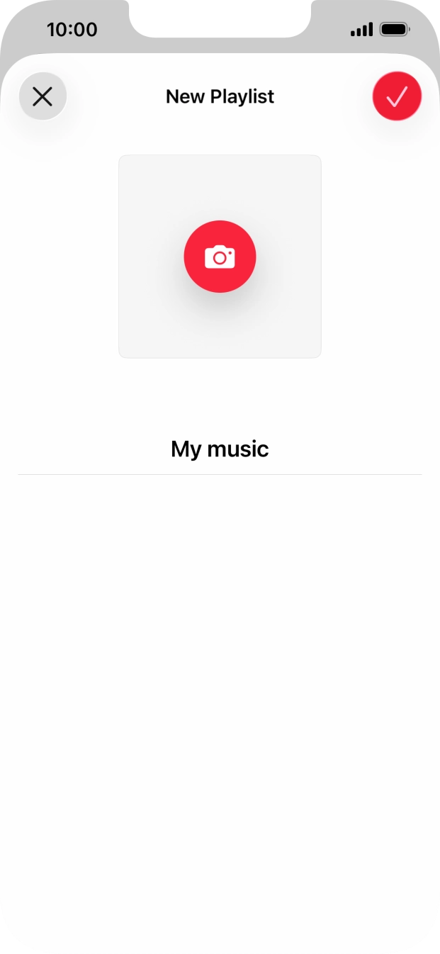 Press the confirm icon. Press the confirm icon.