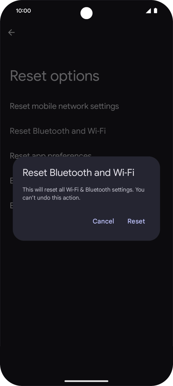 Press Reset.
