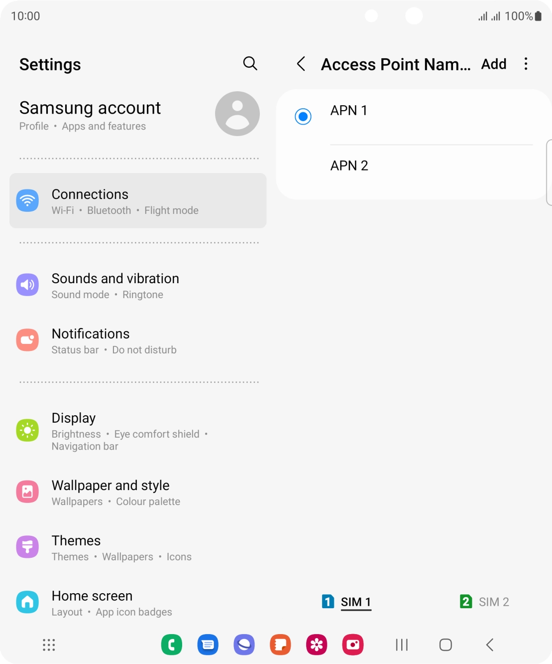 Press the Home key to return to the home screen.
