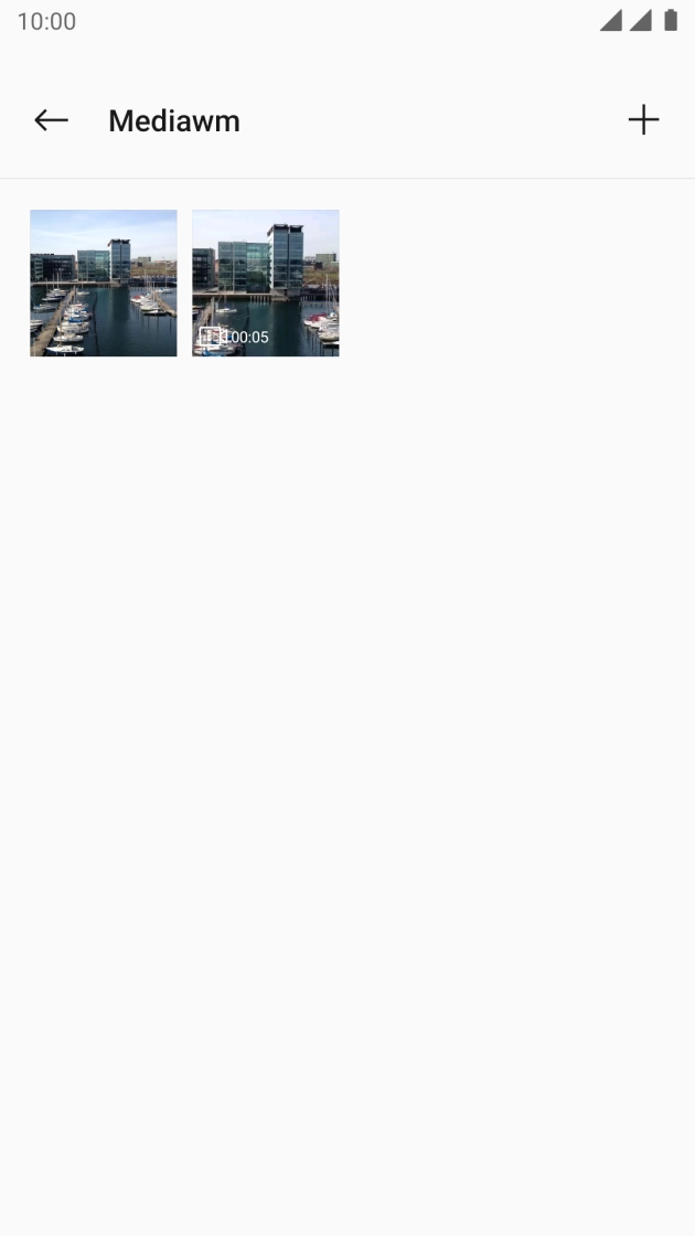 Press and hold any picture or video clip. Press and hold any picture or video clip.