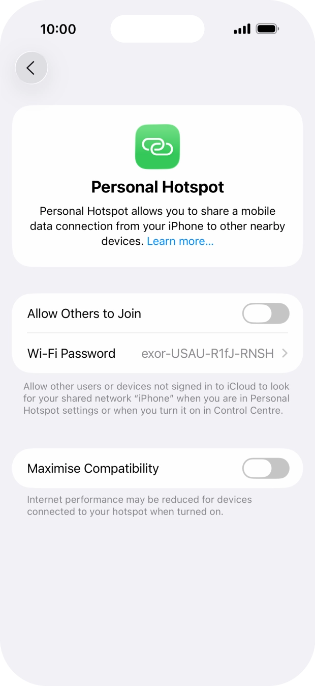 Press Wi-Fi Password and key in the required password. Press Wi-Fi Password and key in the required password.
