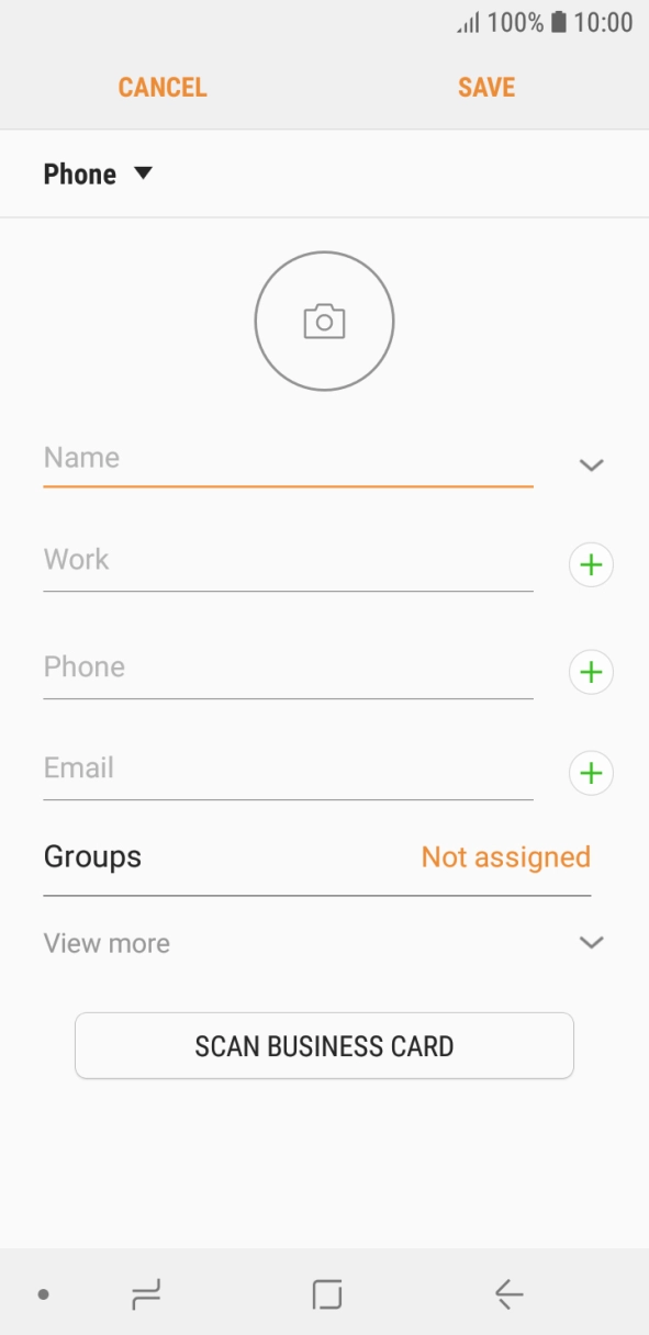 Press the address book drop down list.