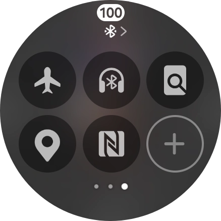 Press the find my phone icon to send a signal to your phone.