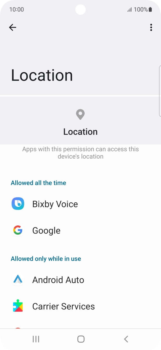 Press the required app.