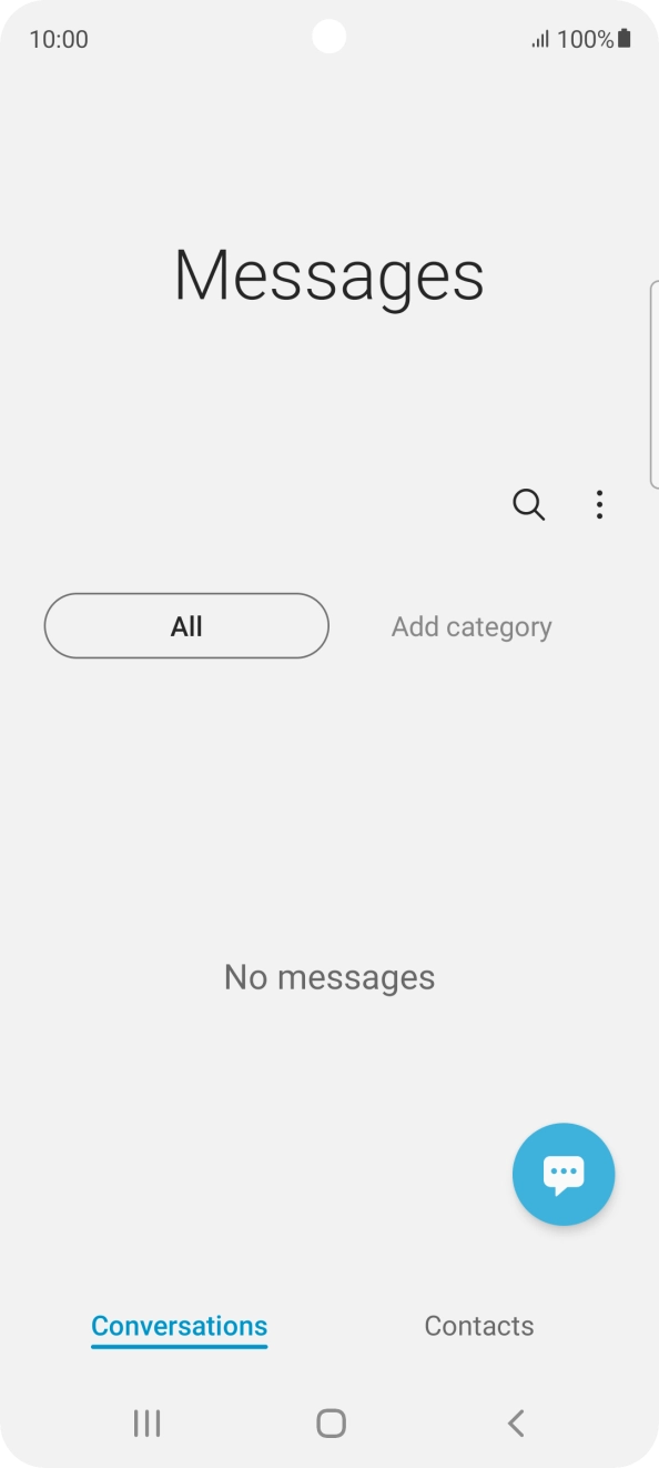 Press the menu icon.
