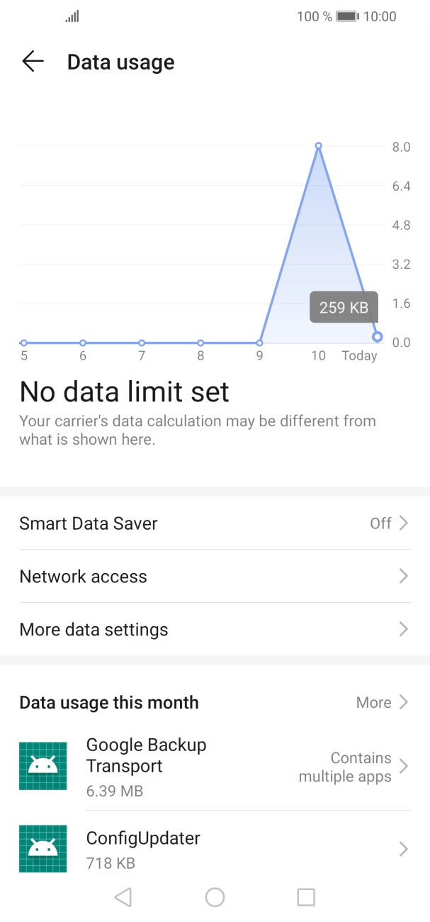 Press Network access. Press Network access.