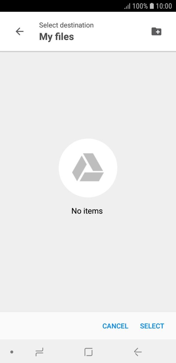 To create a new folder, press the new folder icon and follow the instructions on the screen to create a new folder. To create a new folder, press the new folder icon and follow the instructions on the screen to create a new folder.