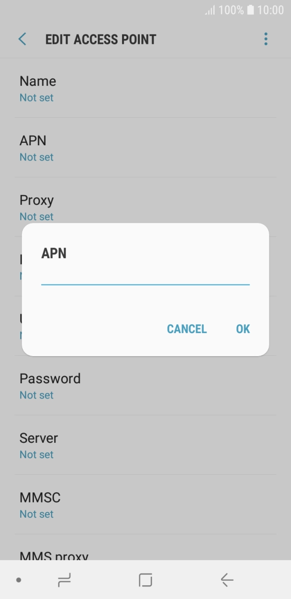 Key in wap.o2.co.uk and press OK. Key in wap.o2.co.uk and press OK.