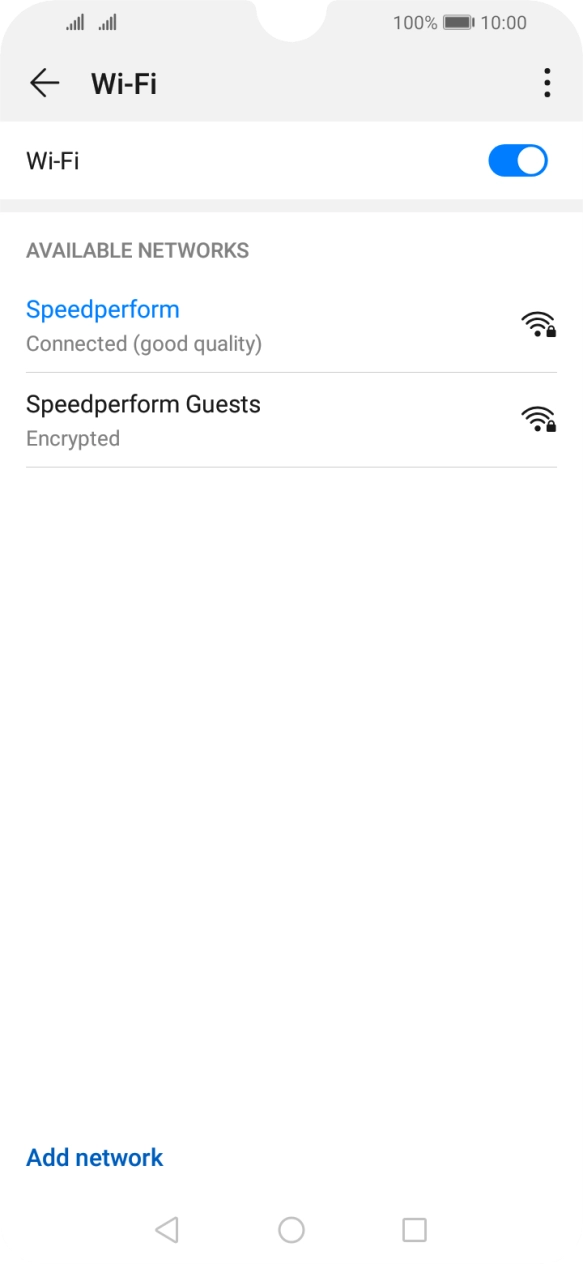 Press the Home key to return to the home screen.