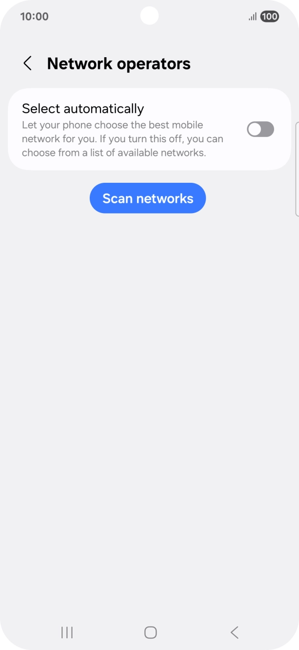 Press the indicator next to 'Select automatically' to turn on the function. Press the indicator next to 'Select automatically' to turn on the function.
