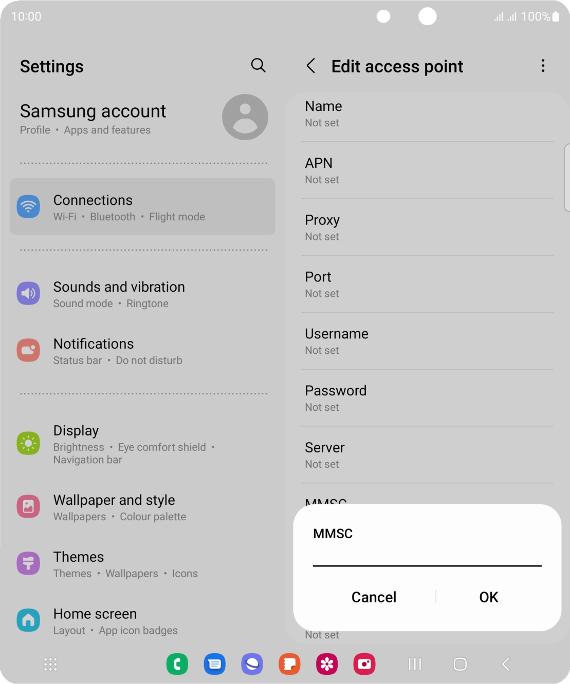Key in http://mmsc.mms.o2.co.uk:8002 and press OK.