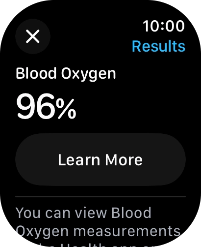 Your result is displayed on the screen.