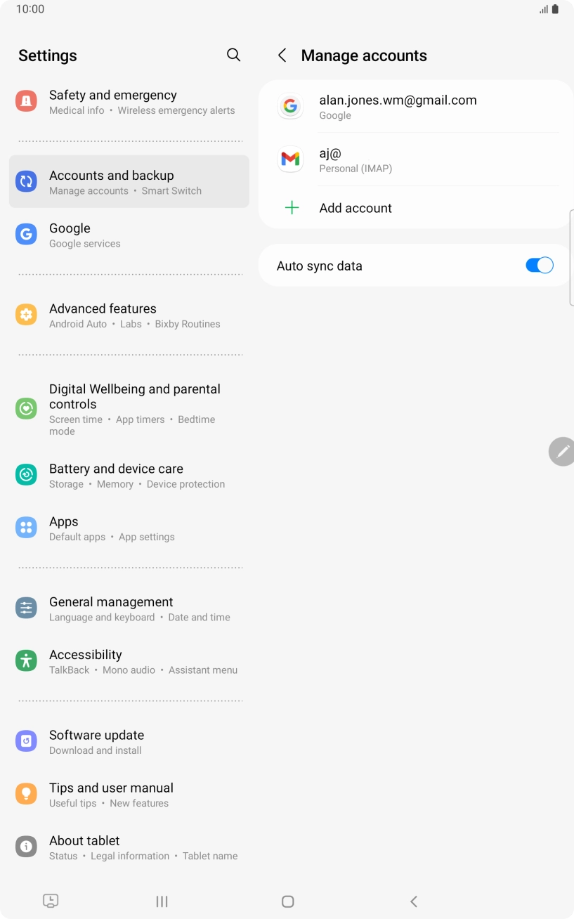 Press the Home key to return to the home screen.