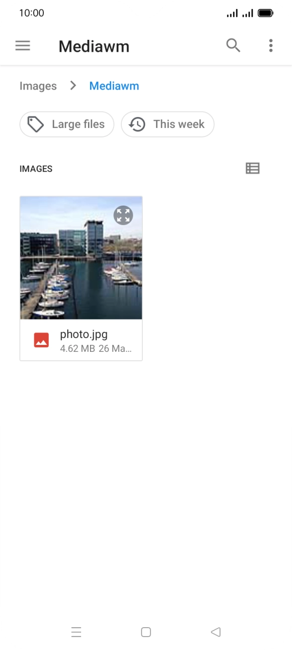 Press the required file.