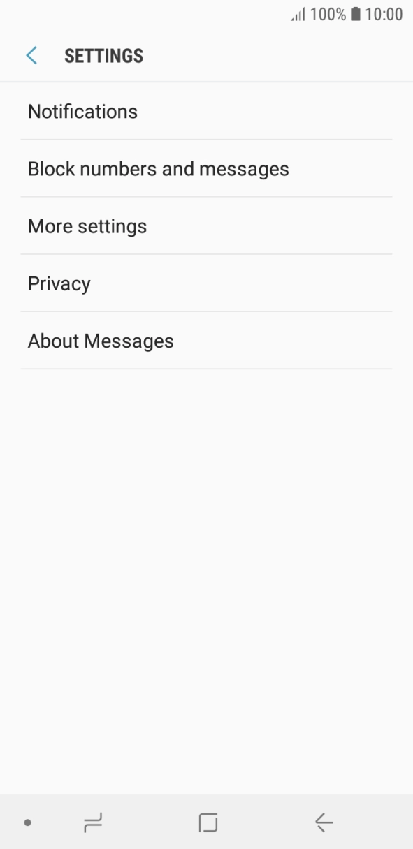 Press More settings. Press More settings.