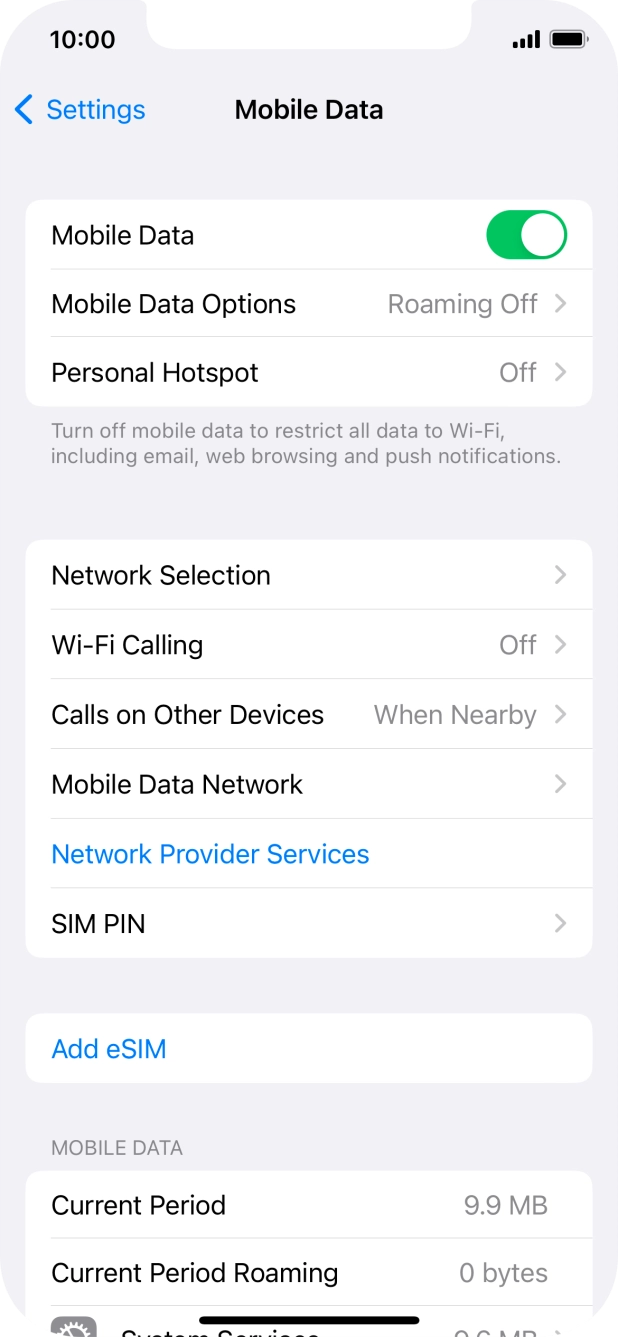 Press Network Selection. Press Network Selection.