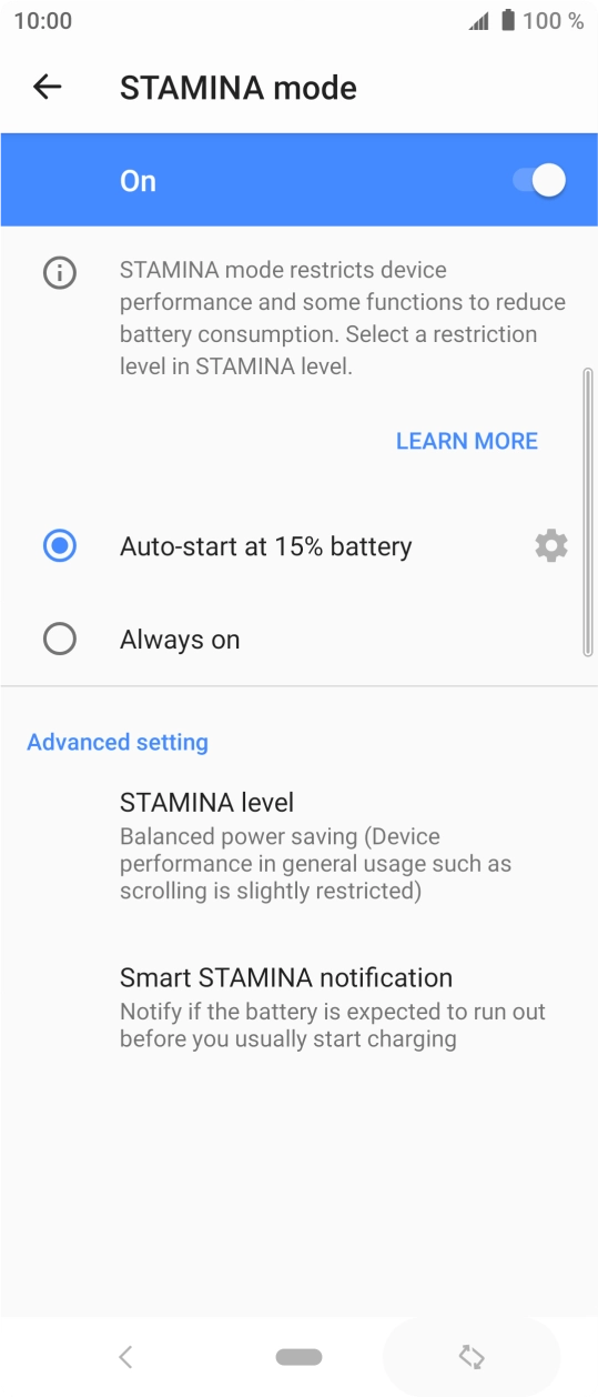 Press the Home key to return to the home screen.
