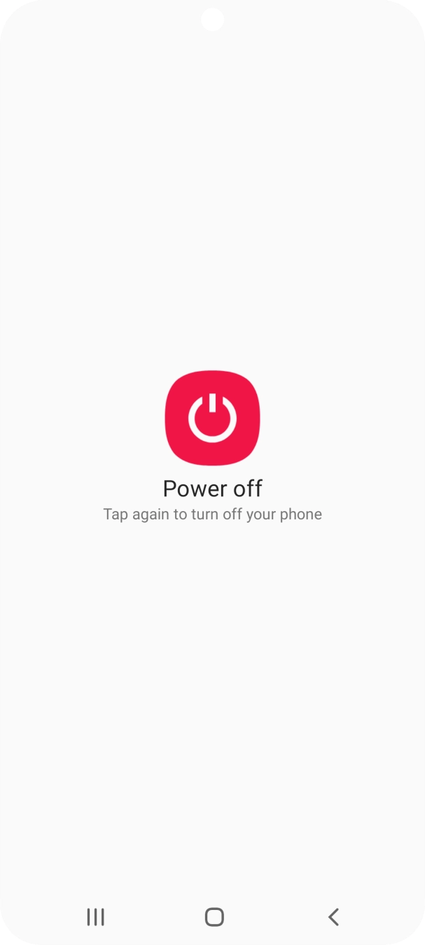 Press Power off.