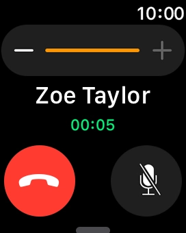 Press the end call icon.