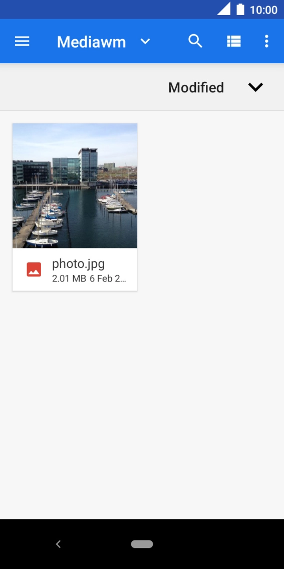 Press the required file.