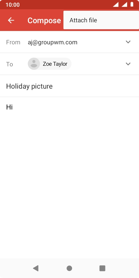 Press Attach file.