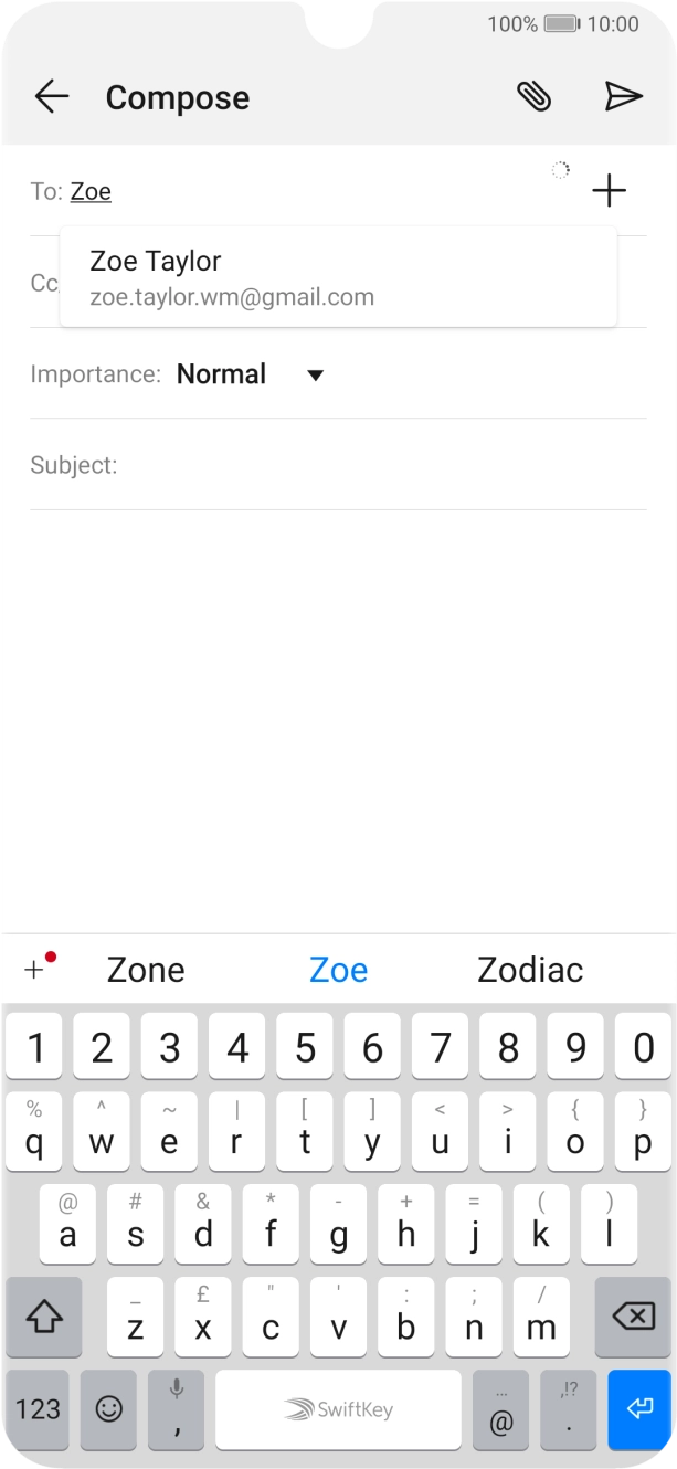 Press the required contact.