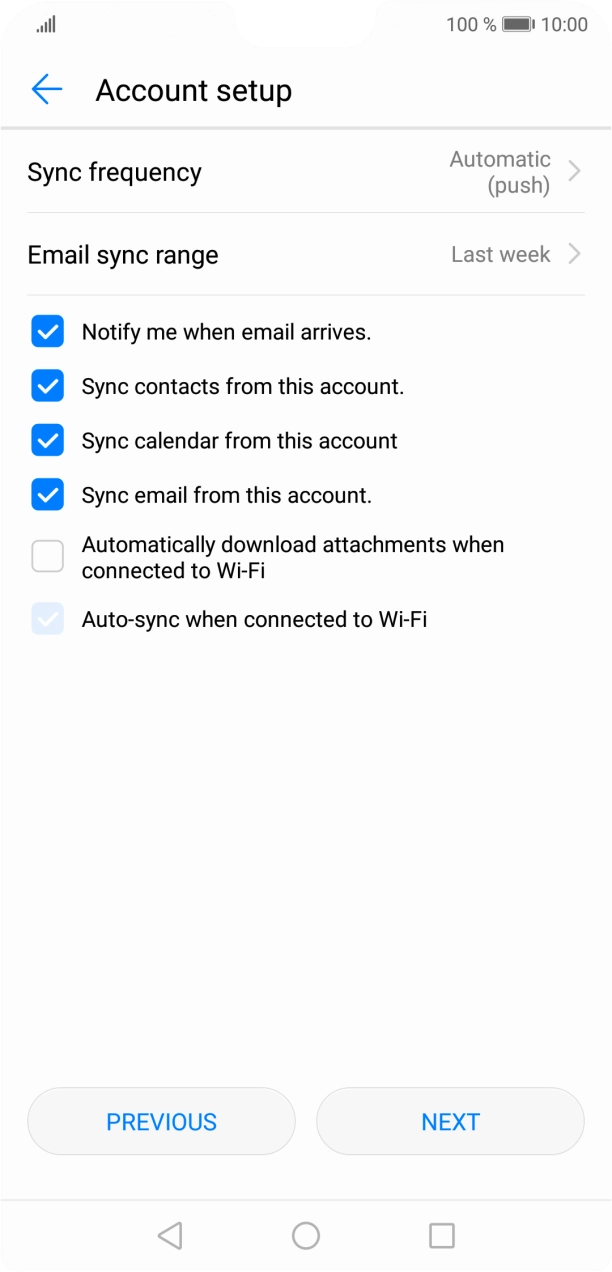 Press the drop down list next to 'Sync frequency'. Press the drop down list next to 'Sync frequency'.