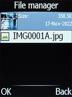 Go to the required folder and select the required file.