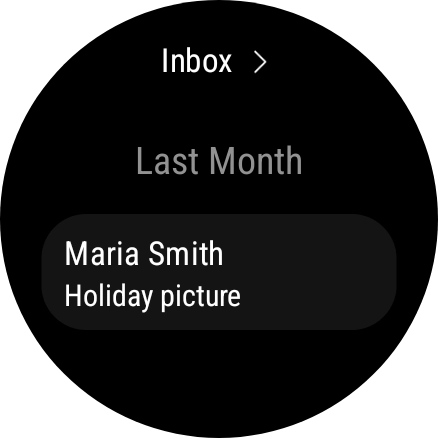 Press the required email to read it.