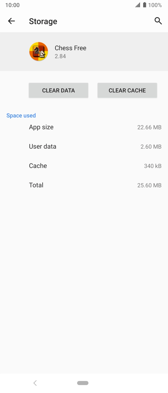 Press CLEAR CACHE.