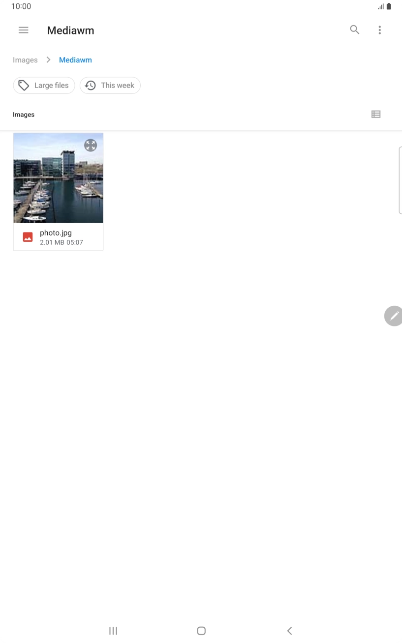 Press the required file.